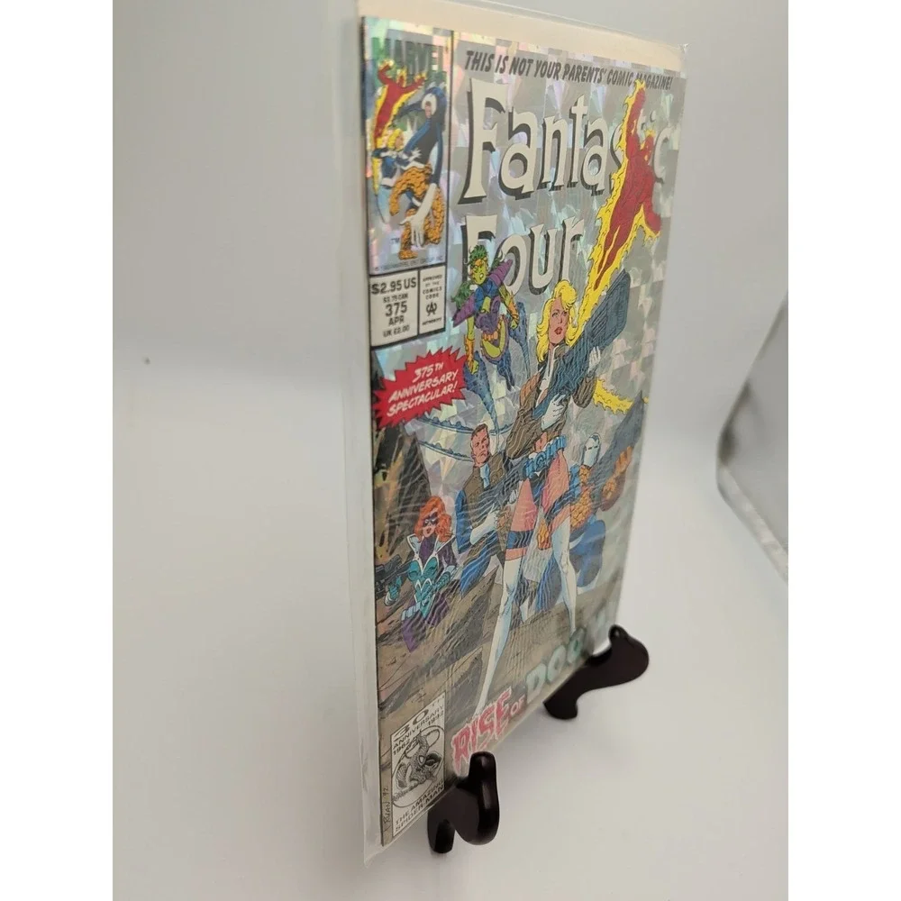 Marvel Fantastic Four #375 comic book 1993 holographic cover by Paul Ryan